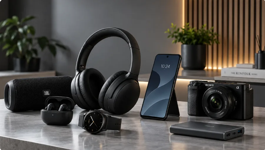 Consumer electronics — phones, tablets, smart devices