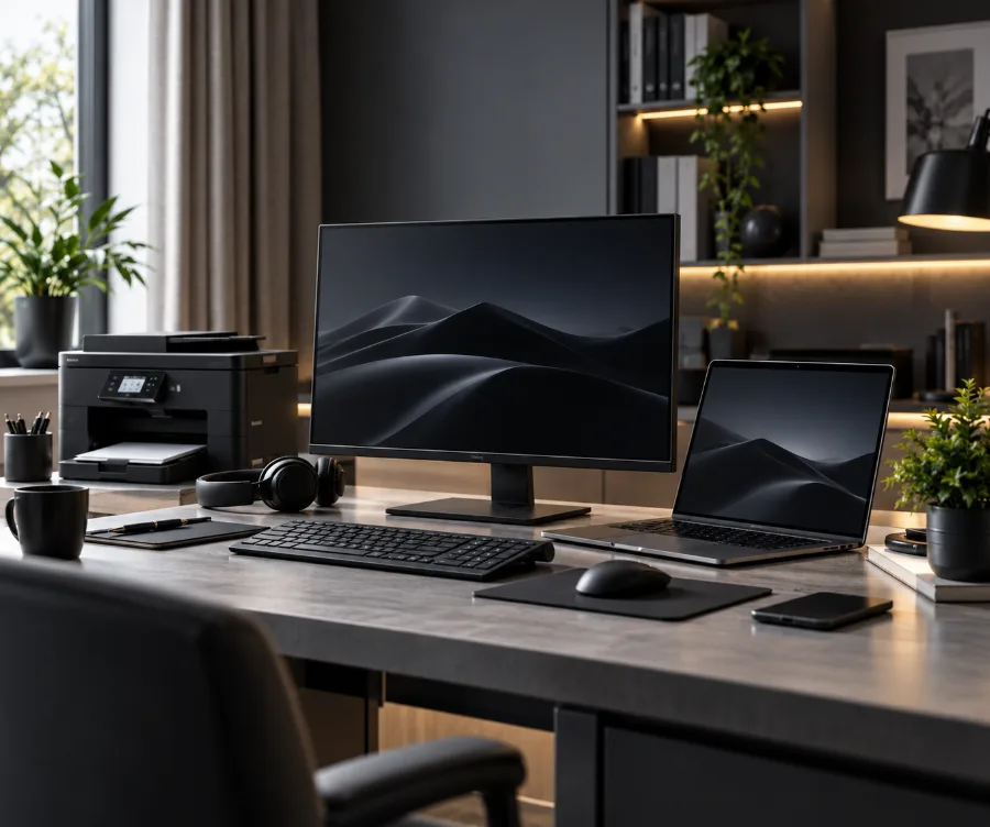Computers and IT — laptops, monitors