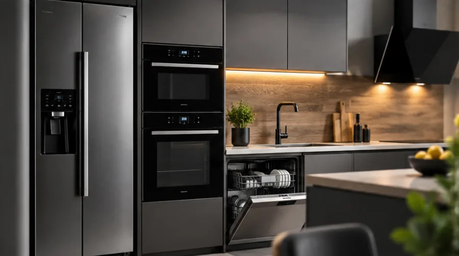 Major appliances — refrigerators, washing machines, ovens